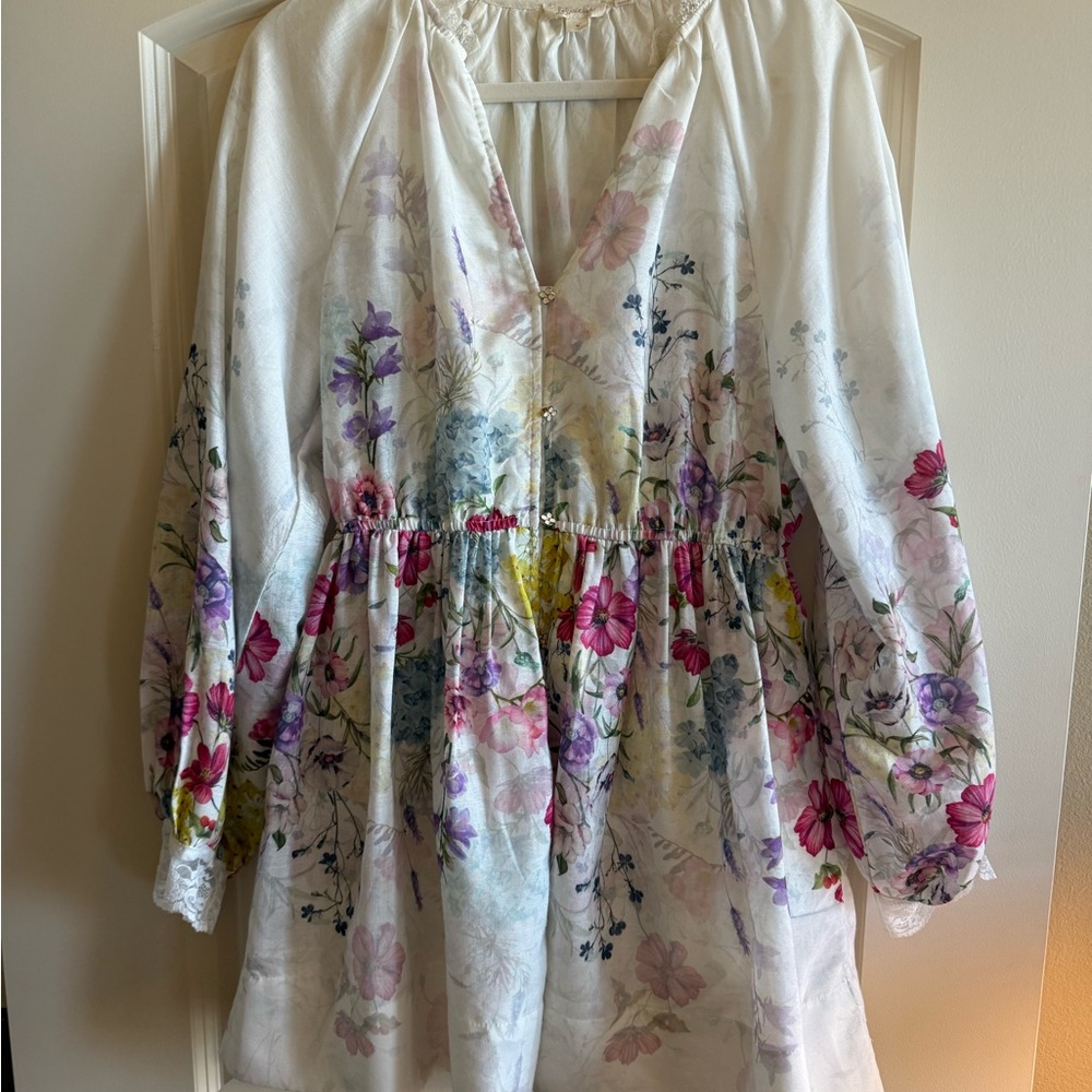 Anthropologie Let Me Be Floral Dress - M - Picture 4 of 5